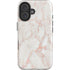 Rose Gold Marble iPhone 16 Plus Magsafe Impact Case
